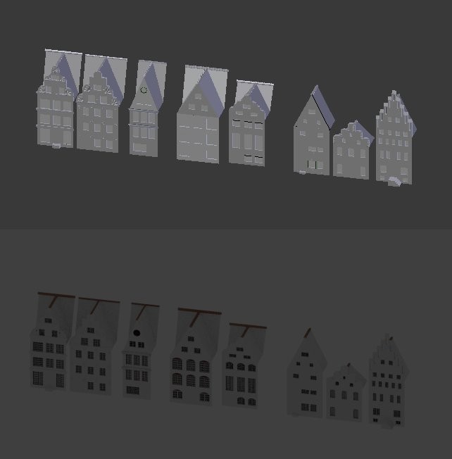 Medieval town facades preview image 1